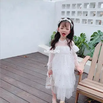 

2020 wholesale girls ruffles dress fashion girls princess dresses 3-8t C665