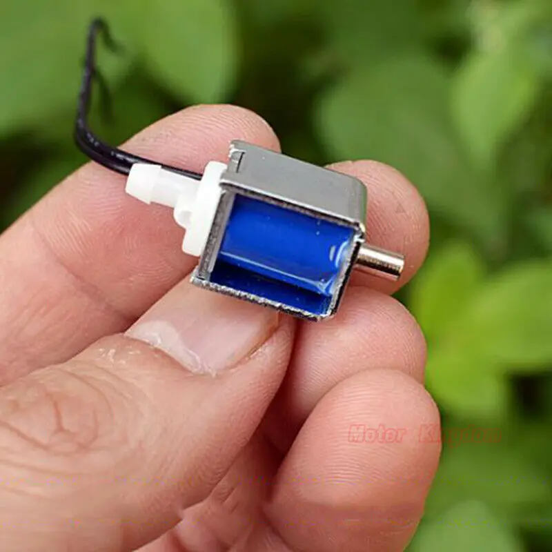 Miniválvula solenoide eléctrica, Monitor de válvula de aire normalmente abierta, CC 3V-5V