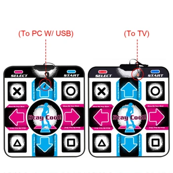 

1set Dancing Step Pads Dancer Blanket Non-Slip Foot Print Dance Mats to PC/TV Print Dance Mats kids&adults funny toy