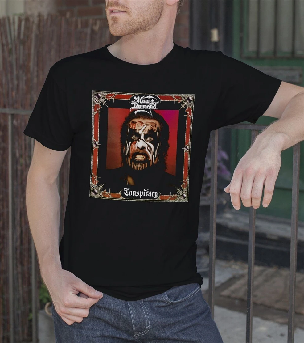 Mercyful Fate King Diamond Men Black T-Shirt Heavy Metal Band Tee Shirt Tops |