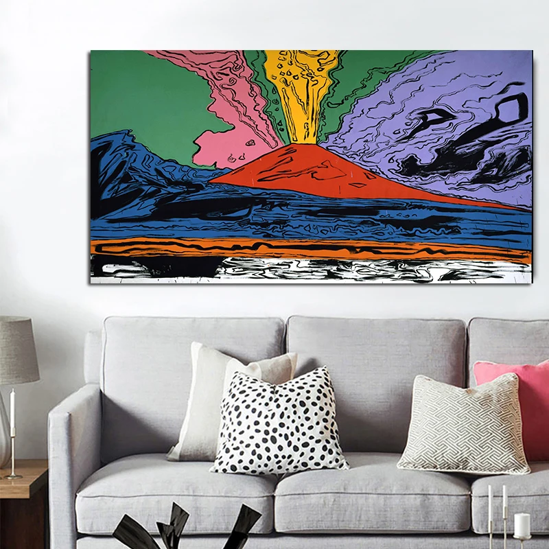 Картина маслом для домашнего декора ANDY WARHOL Vesuvius постер и печать настенные
