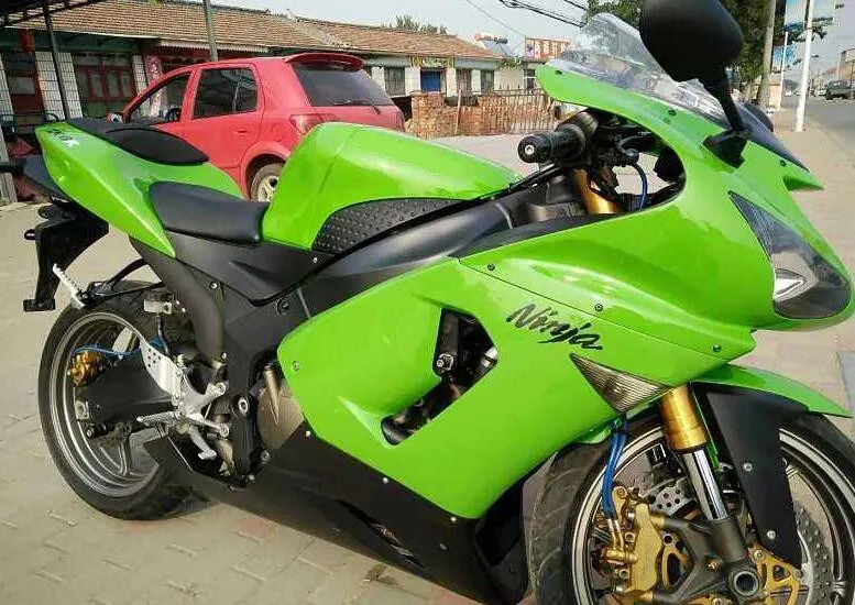 

New ABS plastic Full Fairings kit Fit for Kawasaki ZX6R 2005 2006 ZX-6R 05 06 Ninja 636 bodywork set black green