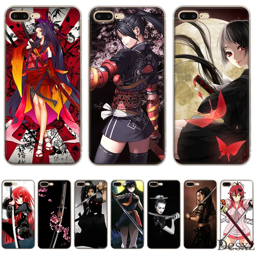 Чехол для телефона Japan Samurai Girl iPhone 8 7 6 6S Plus 11 Pro X XS XR MAX 5 5S SE |