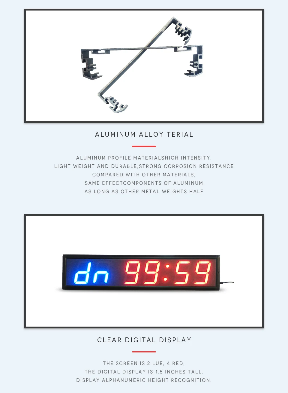 Free shipping 4inch GYM Crossfit Timer LED Interval Timer Training Time And Rest Time Alternate CountdownCount up As A Stopwatch