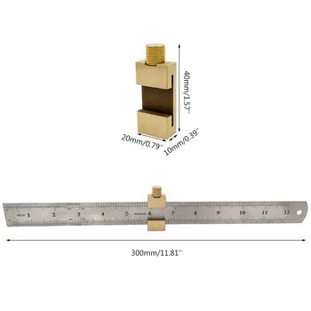 

Positioning Block Angle Locator Line Scriber Gauge Steel Ruler for Carpentry DIY