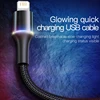 Cable USB LED pour Recharge Rapide, Cordon de Chargeur pour iPhone