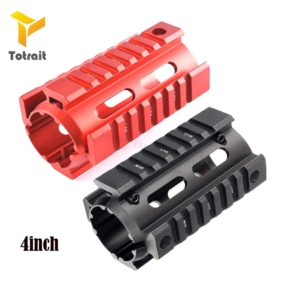 

TOtrait Tactical 4inch Drop In Free Float Quad Rail Scope Mount Two-piece Handguard For Airsoft AR15 M4 M16 Rfile Accessory