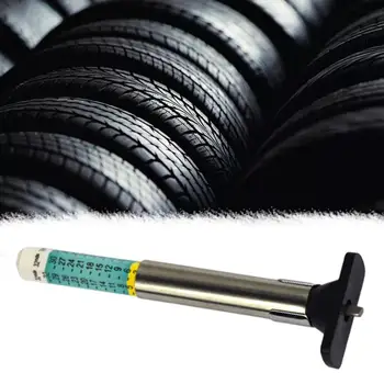 

Tire Pattern Depth Pen Color Coded Universal Tire Tread Depth Measurement Tool Cylindrical Gauge Measuring Tool 0-25mm