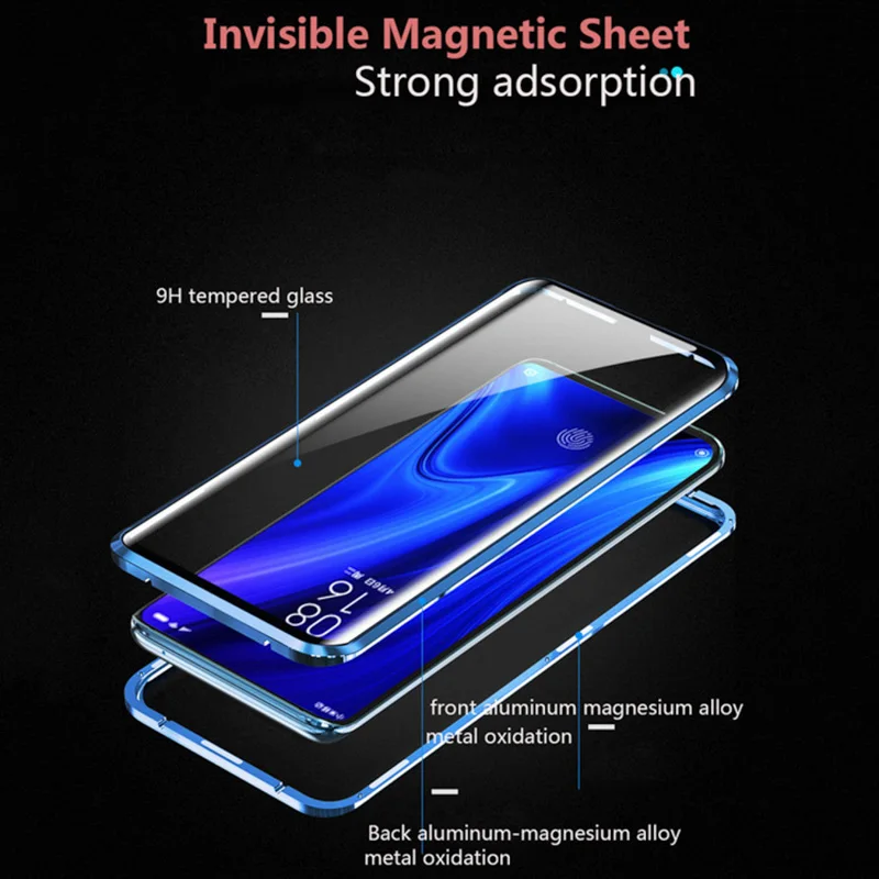 Чехол для Xiao mi Red mi Note 7 K20 Pro чехол s двусторонний стеклянный чехол на магните для Xiaomi mi 9 SE CC9 CC9e A3 Lite