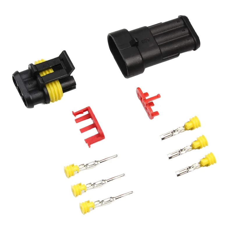 HID Connector 43Sets/708PCS 1-6Pins Way Car Sealed Waterproof Electrical Wire Plug Kit Car Accessories HID lights connector
