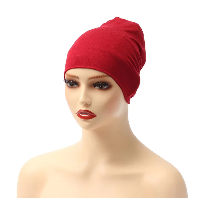 Womens Turban Hat Hijab: Morbido Cappuccio Interno Modale Per - Foto 2