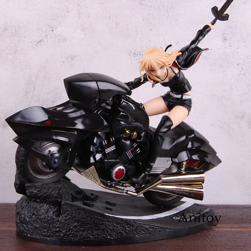 

Anime 1/8 Scale Figure Fate Grand Order Saber Altria Pendragon Motorcycle Black Saber Action Figure PVC Collectible Model Toy