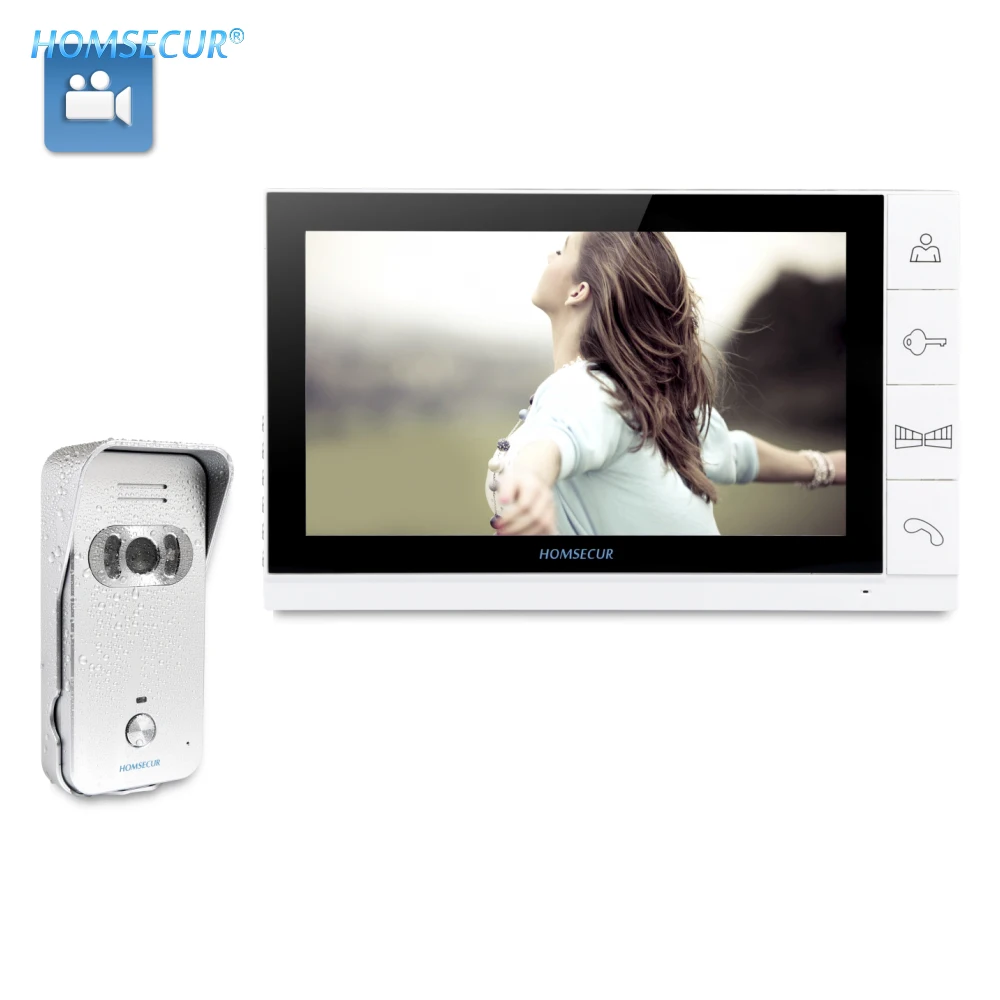

EU Delivery HOMSECUR 9" Video Door Phone Intercom System+IR Night Vision 1C1M for Apartment TC021-S/TC021-B+TM901R