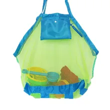 Складная портативная пляжная сумка для детей, детская Сетчатая Сумка для хранения на открытом воздухе, пляжный парк, игрушки для плавания, органайзер для полотенец и одежды, сумка для плавания