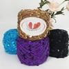 New 100% Cotton Knitting Yarn 50g/piece Пряжа Blingbling Sequins Yarn 6mm+3mm Laser Sequins DIY Garment Accessory 2