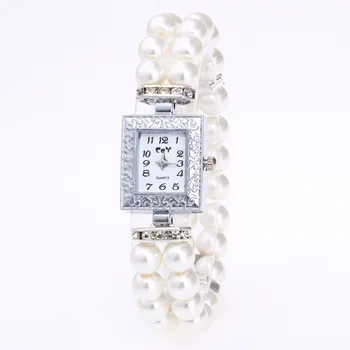 

Time Wrist Watch Male Ma'am Pearl String Watch Chain Quartz Watch