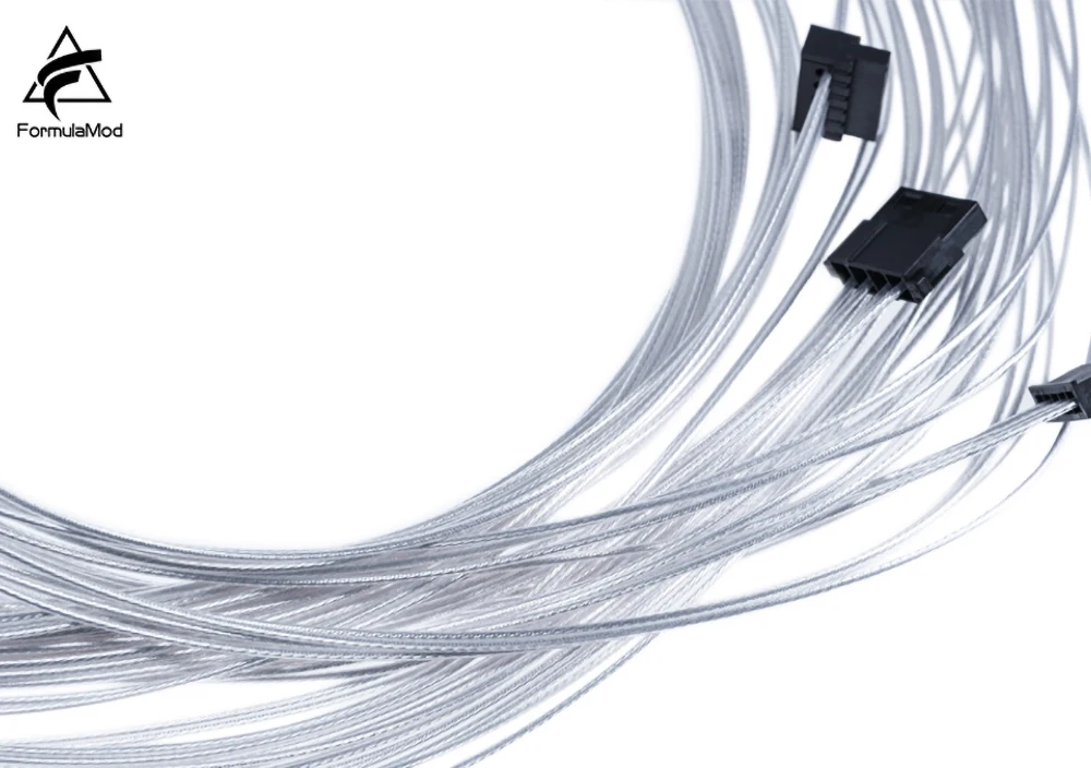 FormulaMod Fm-DYXZ, Fully Modular PSU Cable Kit, 18AWG Silver Plated, Kit For EVGA, Corsair, SeaSonic, Asus, Antec Modular PSU  