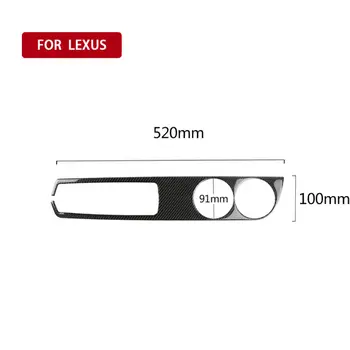 

Center Console Cup Holder Trim Carbon Fiber For Lexus IS250 Accessories Car