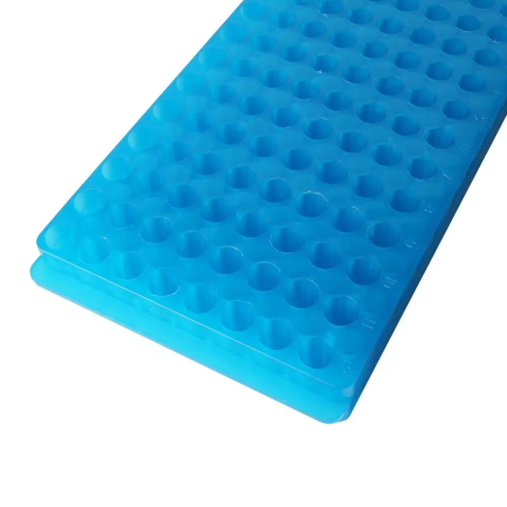 1 шт. 96 отверстий Пластиковые центробежные пробирки стойки лабораторные пробирки синий держатель кронштейн для 0,5 мл/1,5 мл контейнер для пробирок