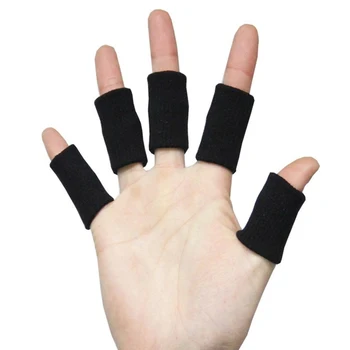

Newest 20 Pcs Finger Sleeves Protectors Thumb Brace Support Elastic Compression for Sports Calluses Arthritis Promotion
