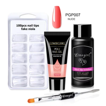

Limegirl Poly Extension Nail Gel Kit 4PCS/Set 30ML Professional Nail Gel Nail Semi Permanent UV Gel Builder All For Manicure Set