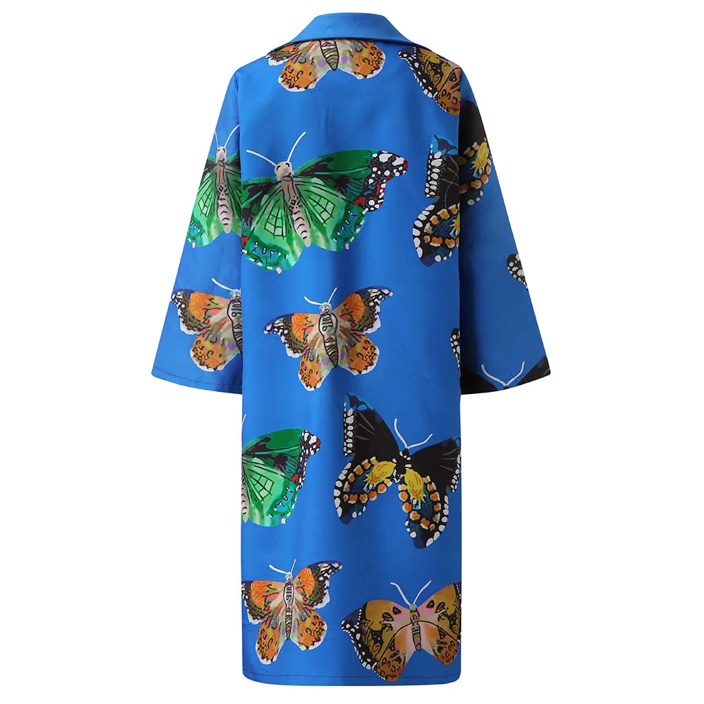 price cut  Coat Women Winter New Fashion Jacket Women Fashion Casual Retro Print Long Sleeve Long Coat Casual 