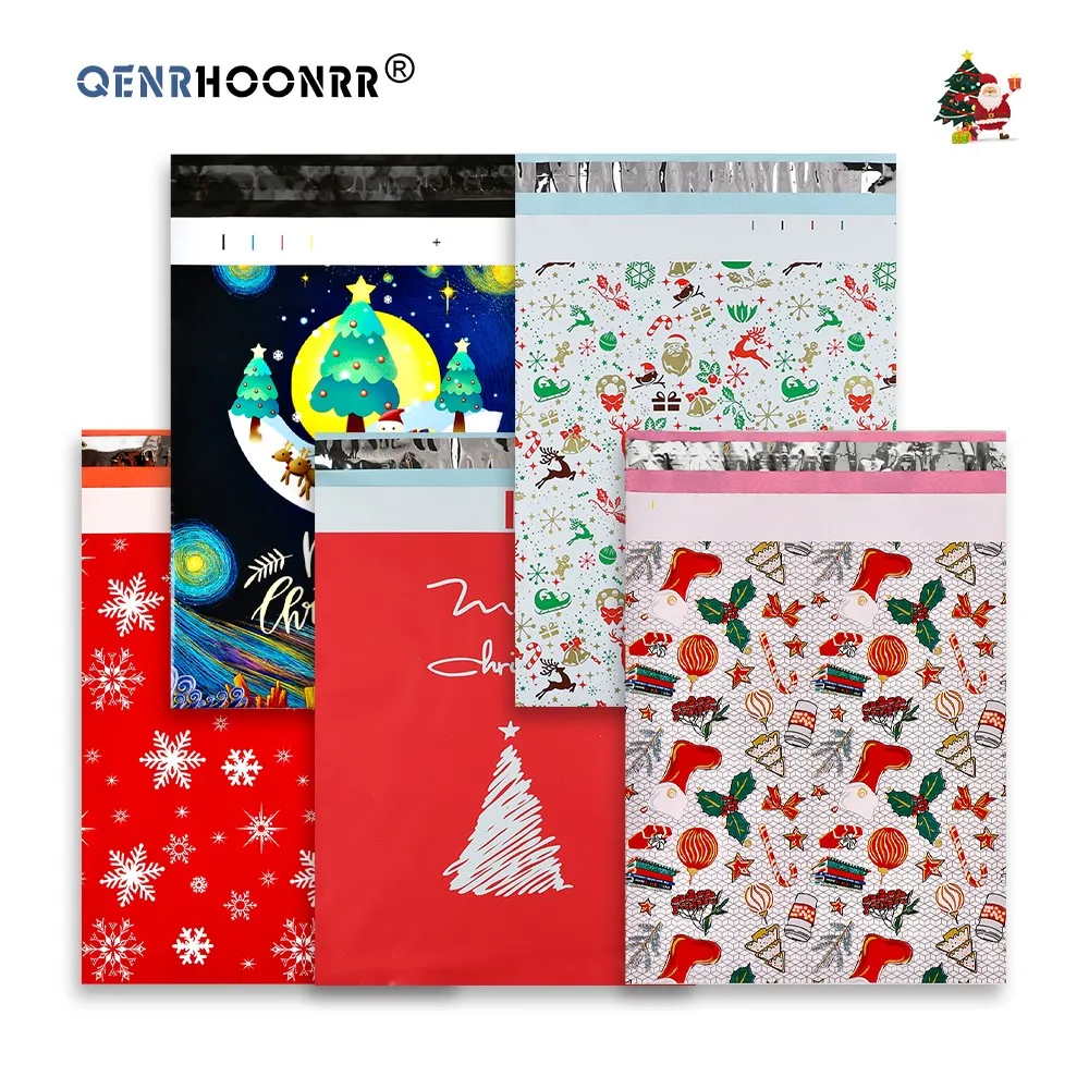 Christmas Envelope Packaging Envelopes with Self Seal Courier Storage Bags Clothes Mailers Packaging Bags 10PCS 10x13" 25x33cm for Courier Bag Mailing Envelopes Mailing Bags Packing Pouches Express Bag