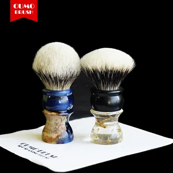 

OUMO BRUSH- "Soul of wood"shaving brush with Manchuria / Silk HMW silvetip knot shaving brush kntos