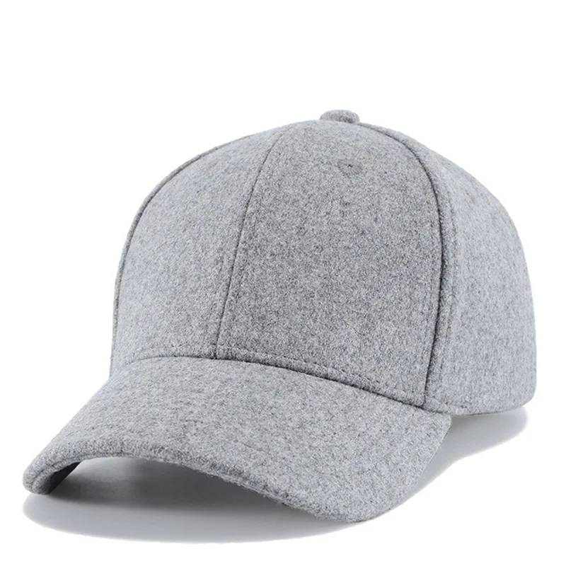Мужская бейсбольная кепка с большой головой, черная/серая Кепка Для Взрослых с большим размером окружности 56-68 см, шерстяная шапка в стиле хип-хоп