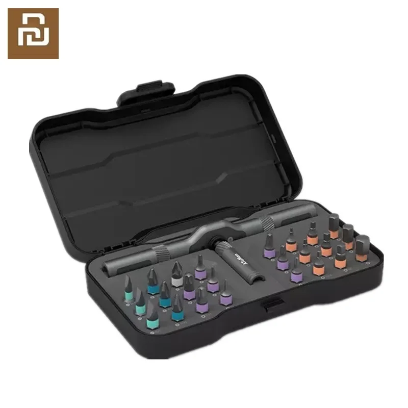 

Youpin DUKA 24 in 1 Multi-purpose Ratchet Wrench Screwdriver S2 Magnetic Bits Tools DIY Screwdriver Repairing Set