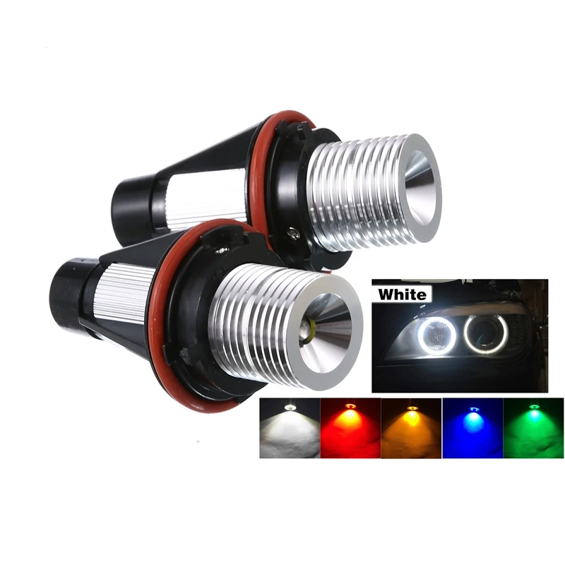 

2Pcs Car Angel Eye LED Headlight 5W Marker Lights Bulbs Car LED Headlight For E39 E59 E53 E60 E31 E63 E64 E65 E66 E83 E87