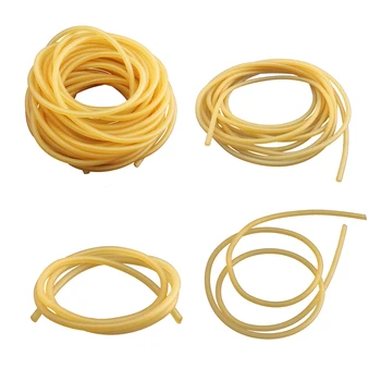 

Natural Latex Rubber Band Tube Elastic 2x5mm Yellow size:2M