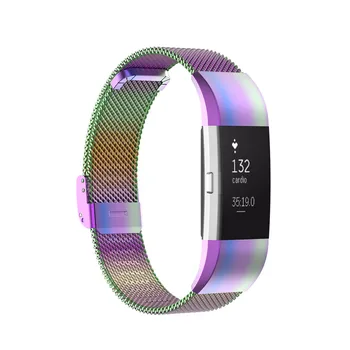

Replacement Watchband for Fitbit Charge 2 Metal Milanese Loop Magnetic Watch Strap Stainless Steel Meshed Wrist Bracelet