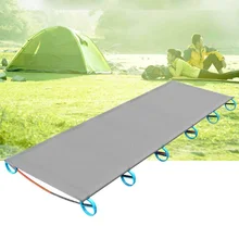 Кемпинг складная кровать кроватка портативный палатка кровать сверхлегкий алюминиевый сплав удобный коврик Открытый путешествия Туризм