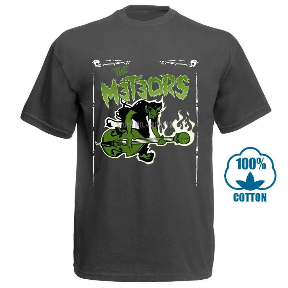 The Meteors Live In Bristol psychobily Band Demented Are Go футболка s m l Xl 2X - Цвет: Charcoal