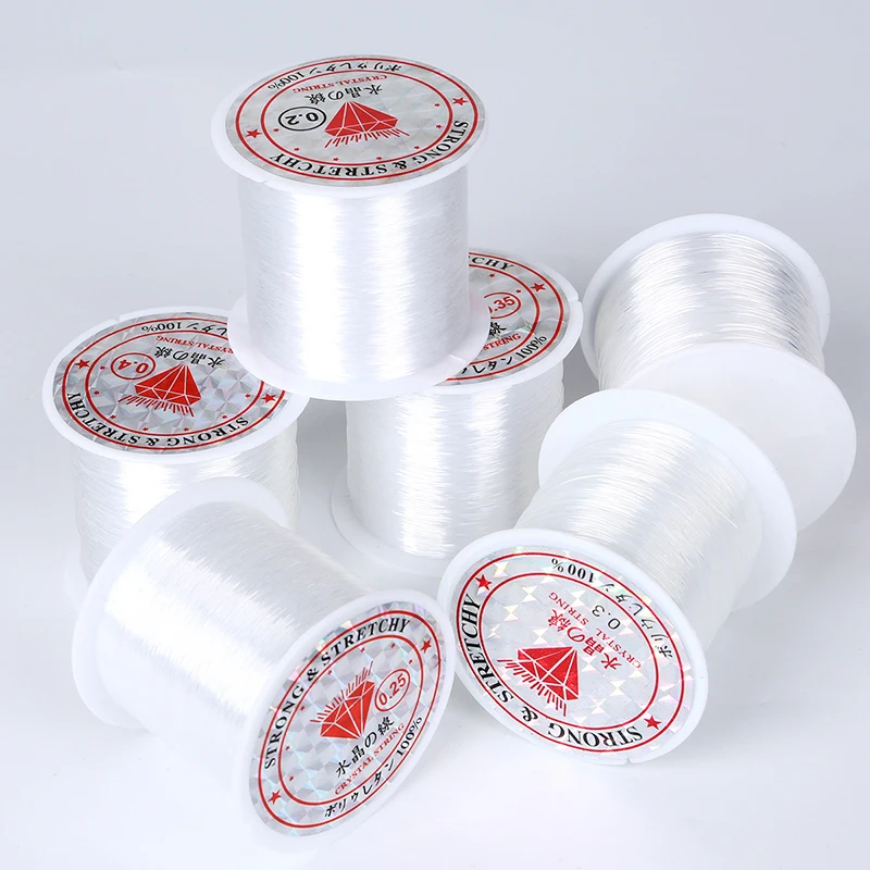None-elastic Crystal Fish Line Transparent Handmade beaded thread For Diy Jewelry Making Bracelet Beading Accessory Wedding deco