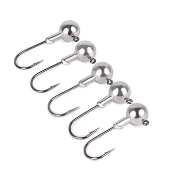 

Loogdeel 5PCS/Lot 2g 3.5g 5g 7g 10g 12g 20g 25g 28g crank Jig head hook fishing hook lead head Jig lure hard bait soft worm jig