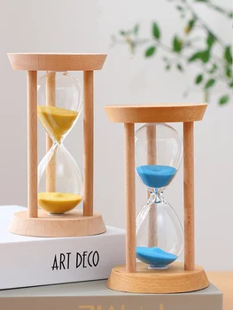 

Glass 60 Minute Hourglass Clock Timer Antique Desk Home Decoration Accessories Mordern Living Room Adornos Para Casa CC50XBJ
