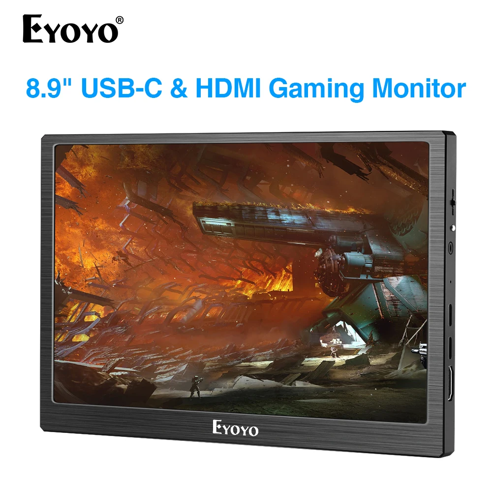 

Eyoyo EM08H IPS 8.9" Type USB C Portable Gaming Monitor 1920x1200 HDMI PC Ecran LCD Display For Macbook PS4/3 Xbox Wii U Switch