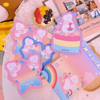 

30Pcs Bentoy Student Post Card Tag Home Sticky 10 Design Funny Pink Girls Cute Sweet Note Paper Luggage Tags Decoration Gift