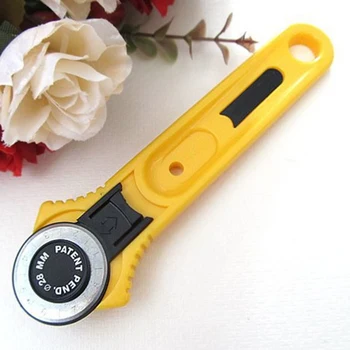 

Cloth Rotary Cutter DIY Arts Crafts Cutting Tool Patchwork Roller Wheel Round Knife Sewing Accessories Leather Paper Fabric