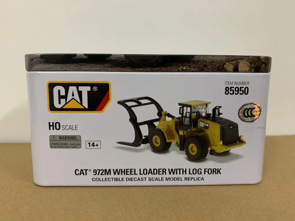 Caterpillar Cat 972 м колесный погрузчик с бревенчатой вилкой HO Scale 1:87 бренд Diecast Masters 85950|dump