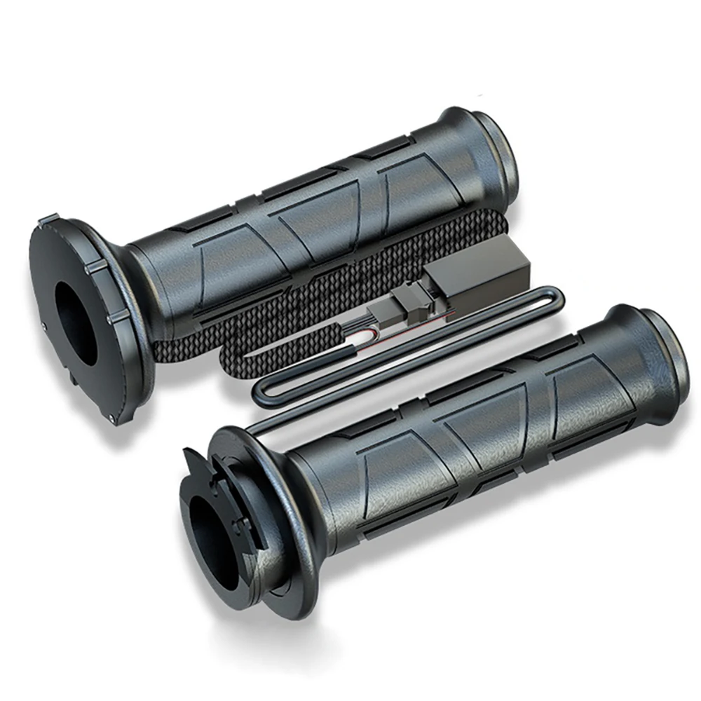 Empuñaduras calefactadas para motocicleta, calentadores de manillar de