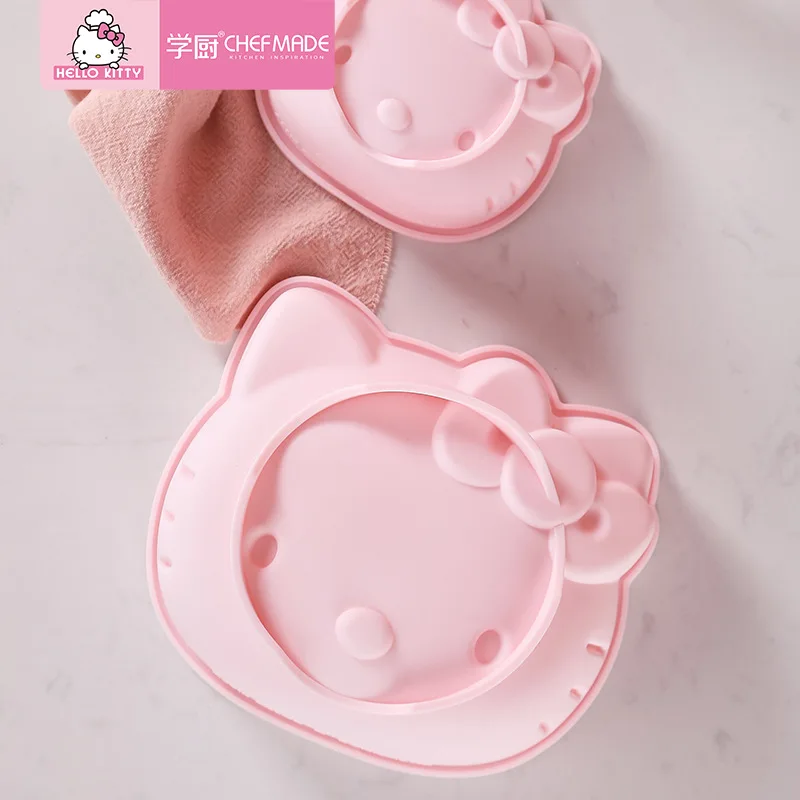 CHEFMADE hello kitty Кухня 4 дюймов/6 дюймов торт силиконовые формы блистер пудинг ураган мусс на пару выпечки помадные формы