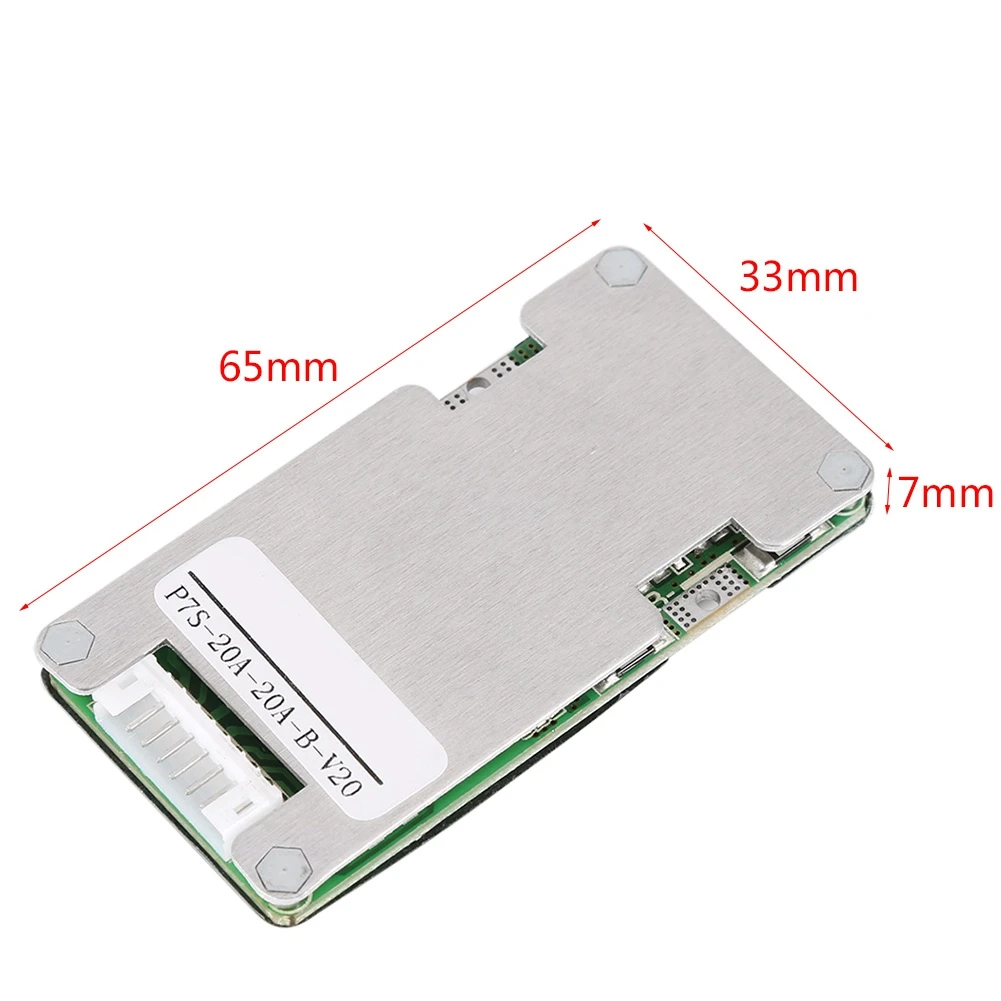 ANENG 7S 24V 20A литий-ионный аккумулятор 18650 BMS PCB PCM Защитная плата с балансом для электровелосипеда