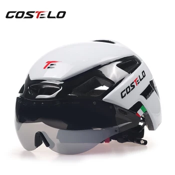 

Costelo Cycling Helmet 4 Colors MTB Mountain Road Bike Helmet Bicycle Helmet Casco Speed Airo RS Ciclismo Goggles Bicicleta