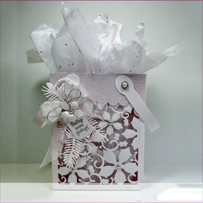 CH Poinsettia дизайн ремесло металлические режущие штампы Скрапбукинг альбом DIY бумажные карты ремесло тиснение штампы