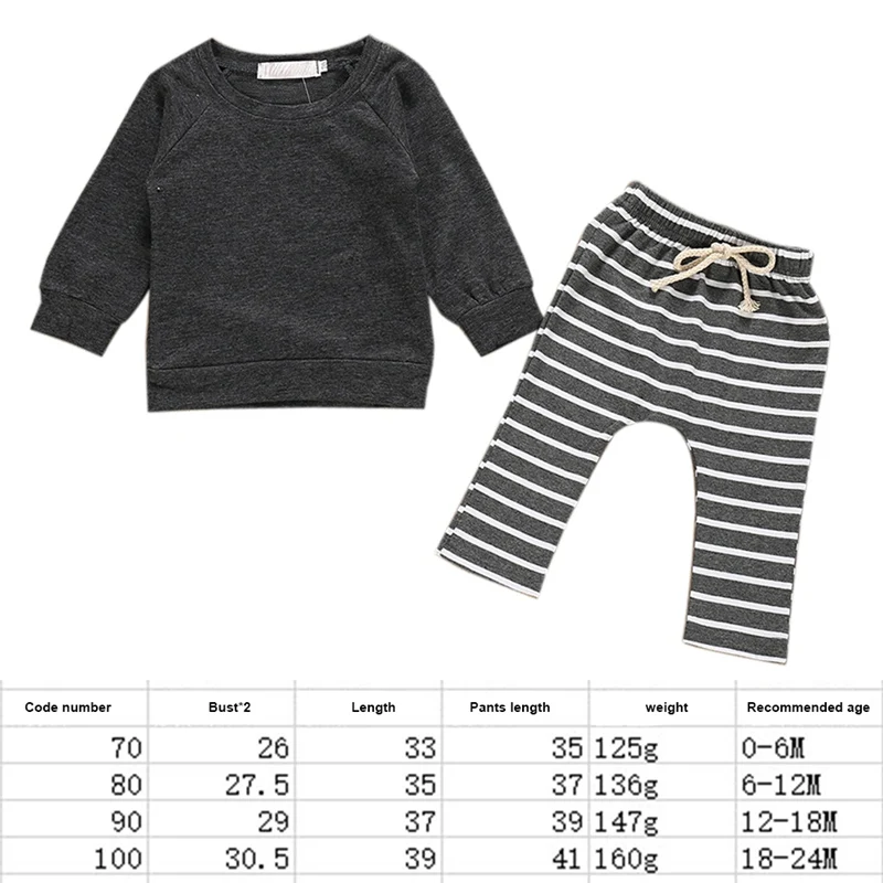 Пижама для детей от 0 до 24 лет однотонная цветная Пижама для новорожденных мальчиков и девочек, комплект хлопковой одежды для сна повседневная одежда для сна домашняя одежда