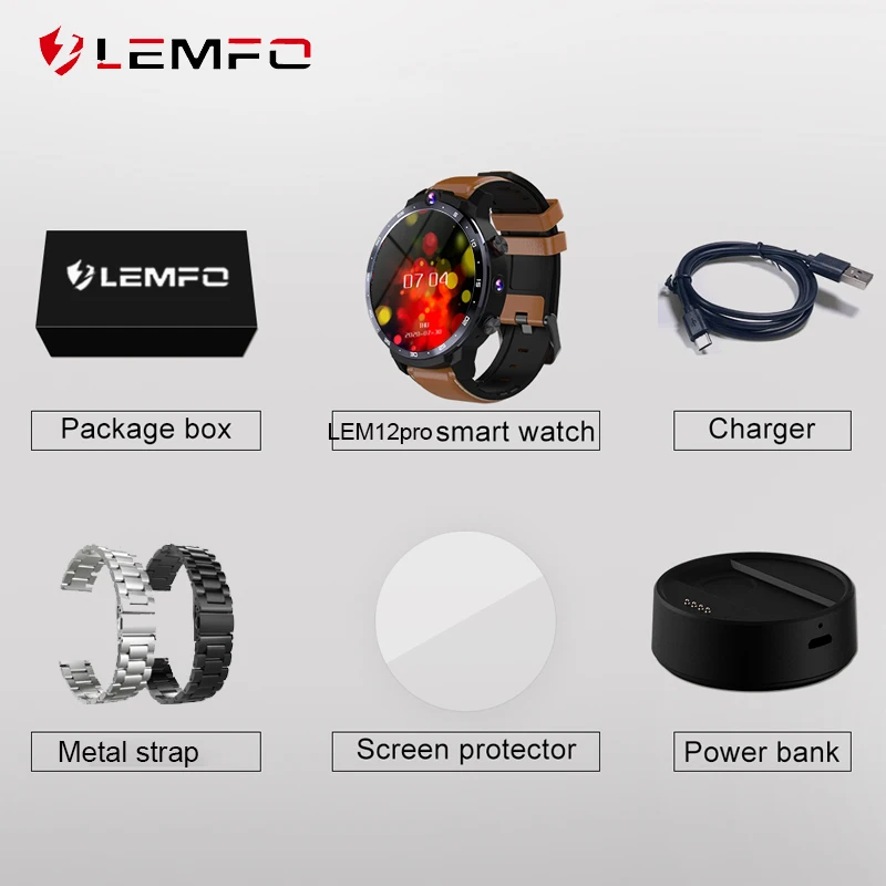 Внешний аккумулятор LEMFO с USB-кабелем для быстрой зарядки док-станция адаптер