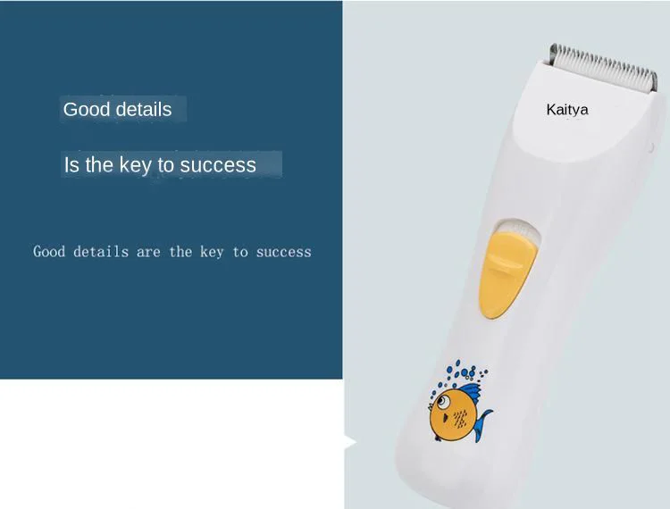 Manufacturer sells water-wash rechargeable silent electric push-shear household baby hairdresser, children's shaving power pushe